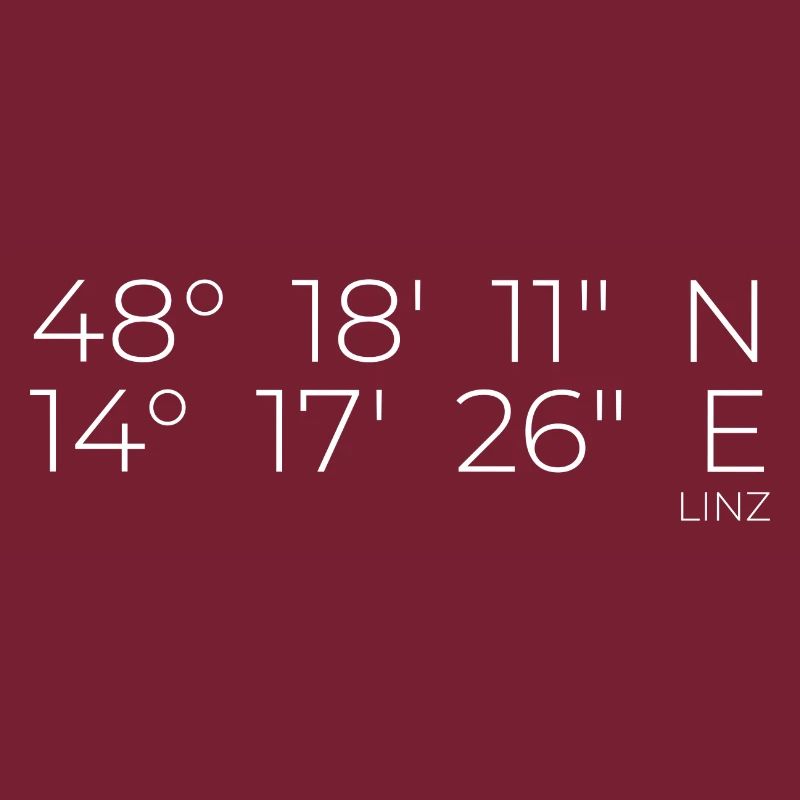 Coordinates Linz, Austria