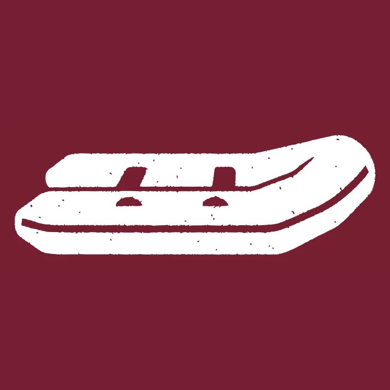 Inflatable Boat Rowing Boat Summer Vector