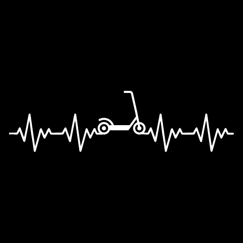 Tretroller Roller EKG Herzschlag Herzfrequenz