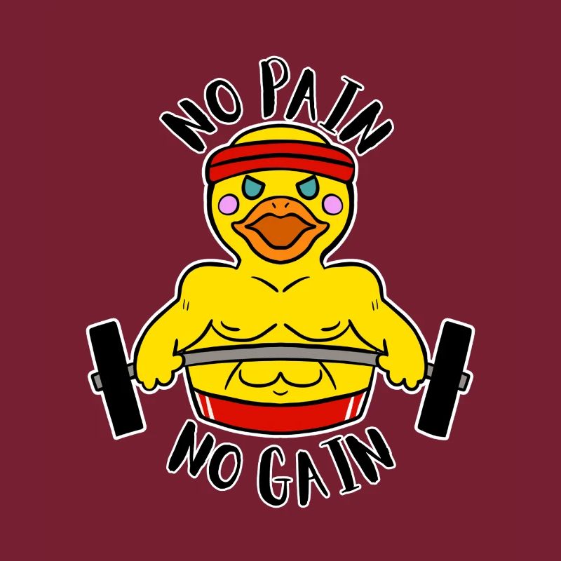 Pas de douleur, pas de gain Ducky Body Builder