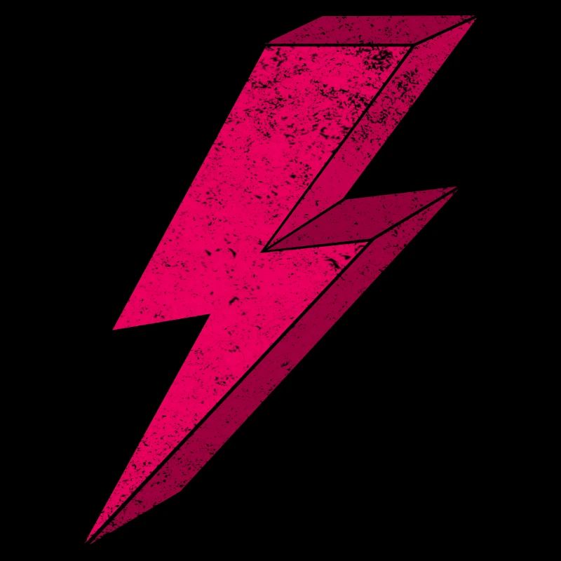 Leuchtender Pink-Blitz-Design 3D