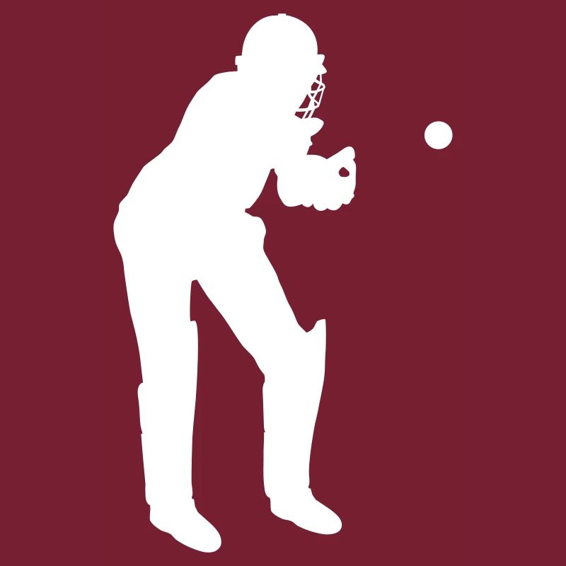 Receveur de cricket en action