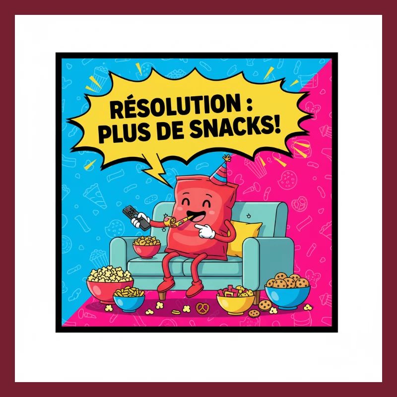 Fête de Snacks Dessin Popcorn