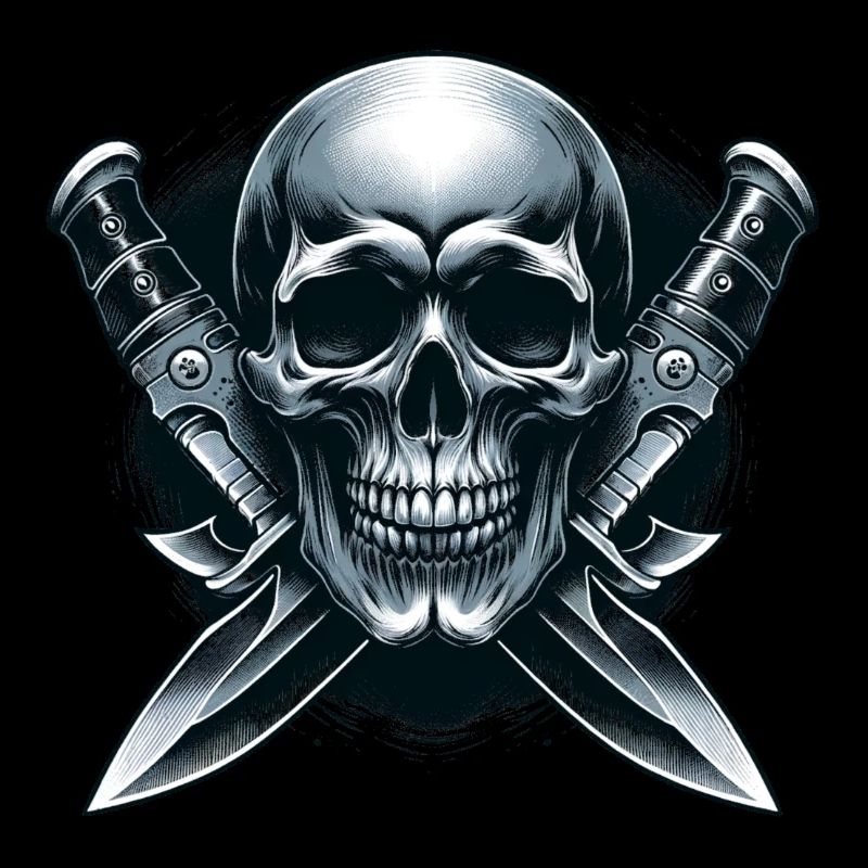 Twin Blades: Schädel zwischen Dolchen