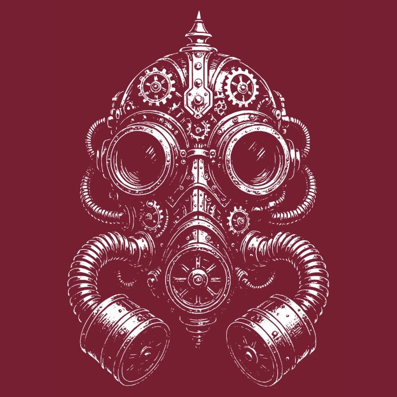 Steampunk-Gasmasken-Glyphe