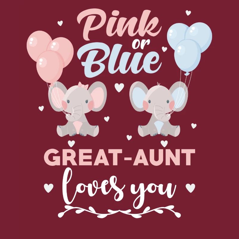Rosa oder Blau Großtante Elefant