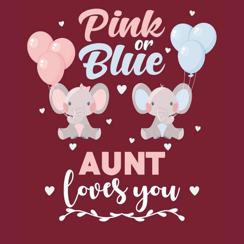 Rosa oder blaue Tante Elefant