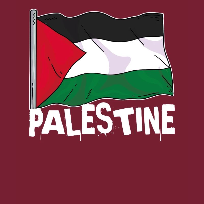 Fier du drapeau de la Palestine