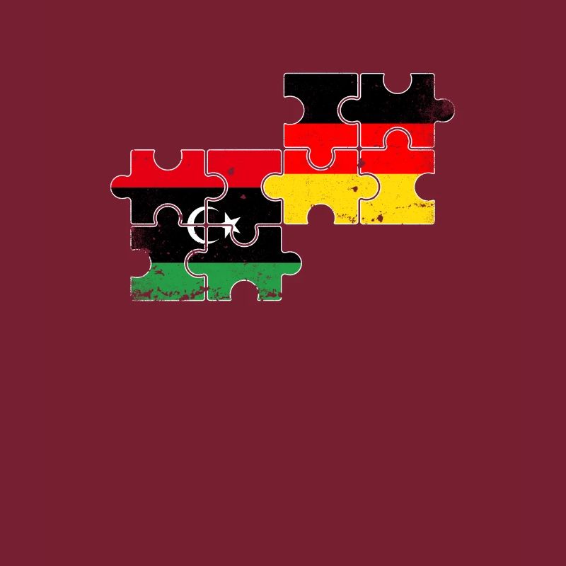 Libya Germany Vintage Flag German Libyan