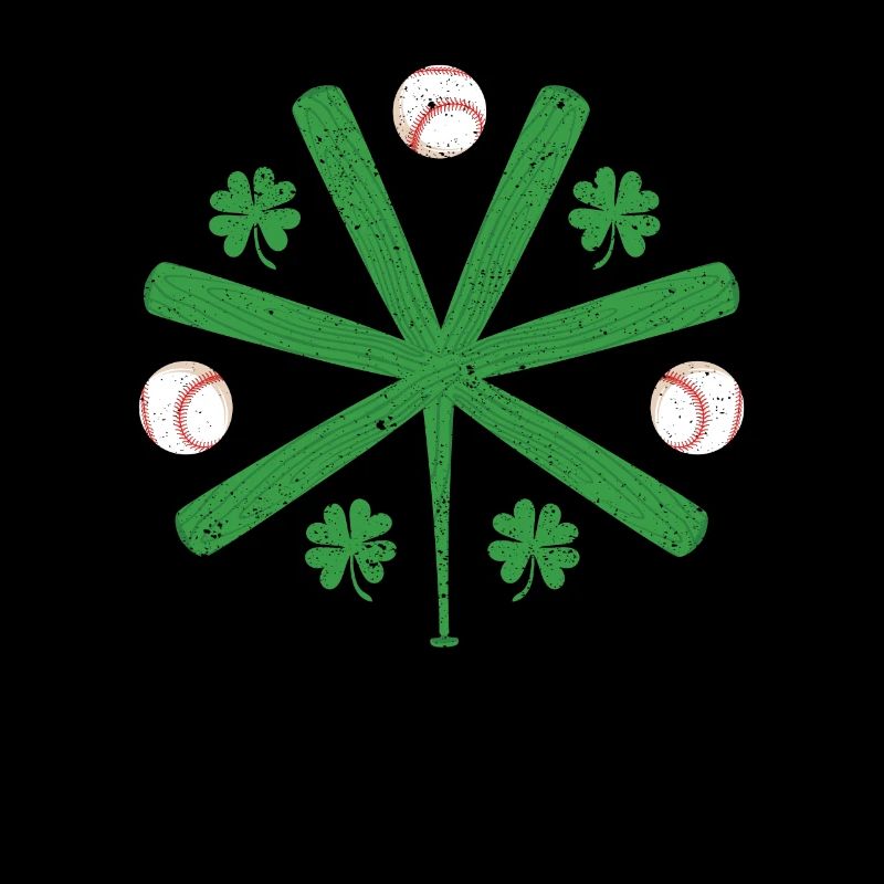 Drôle de batte de baseball Shamrock Shamrock
