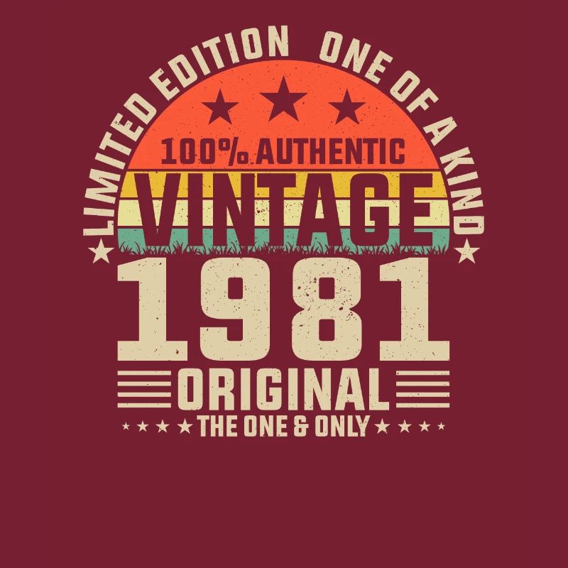 Unique 1981 Vintage Retro Design