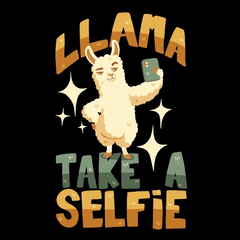 Llama takes a selfie