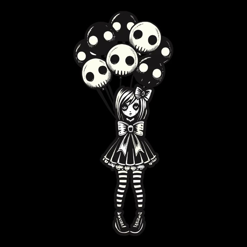 Emo Goth Girl Dark Gothic Design