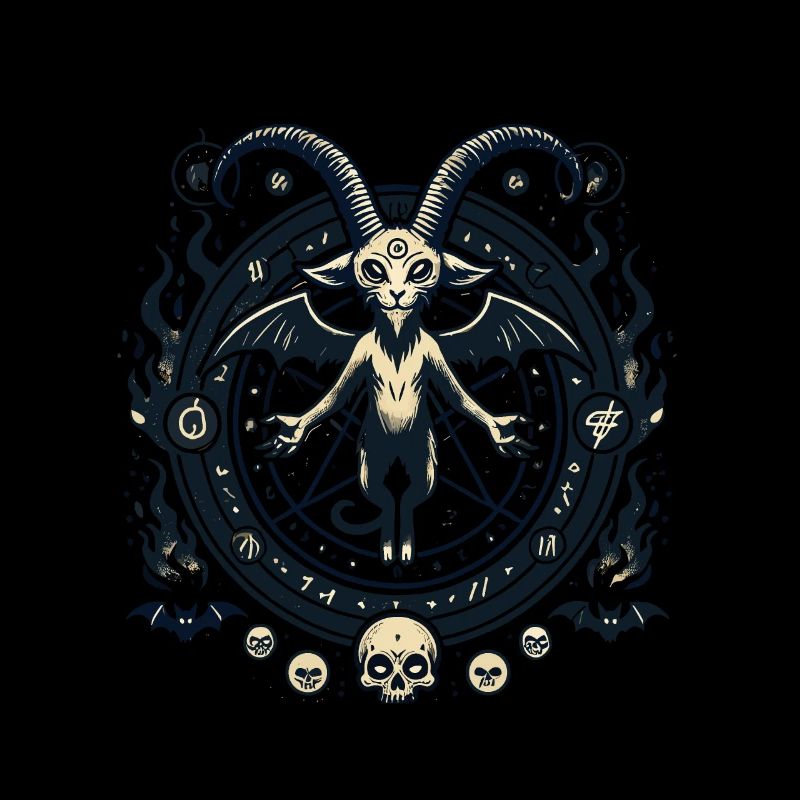 Creepy Devil Cat Dark Cats Invocation