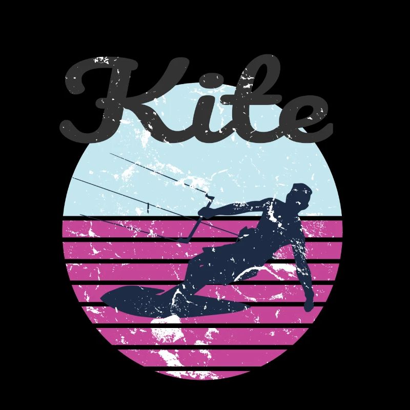 Retro Kiteboarding Abenteuer Vibes