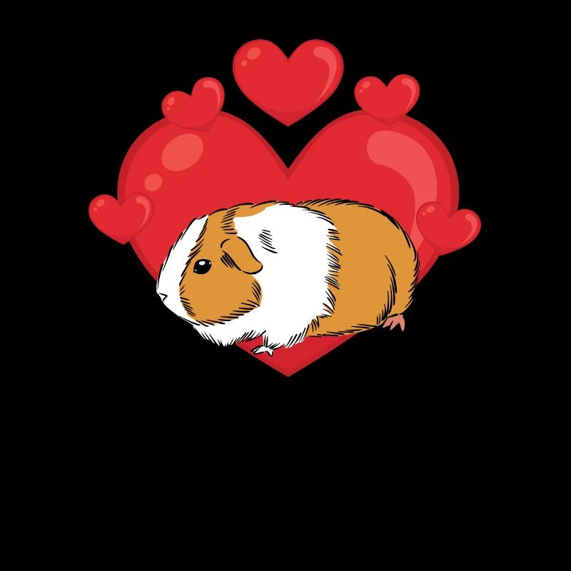 Cochon d’Inde Propriétaire Coeur Saint Valentin Drôle