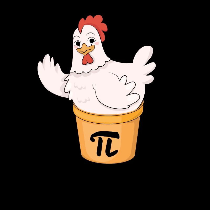 Pâté au poulet Drôle Math Pi Jour Drôle Mignon