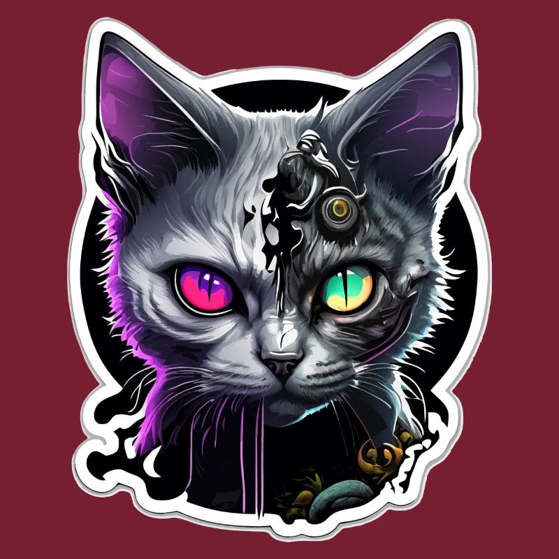 Tête de Zombie Cat