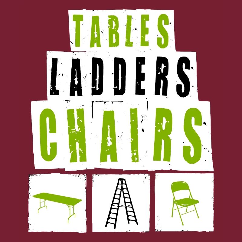 TABLES ÉCHELLES CHAISES Motif de lutte