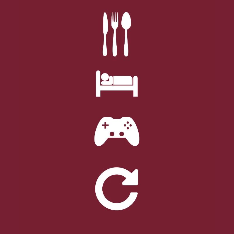 Eat Sleep Game Repeat Design Geschenk