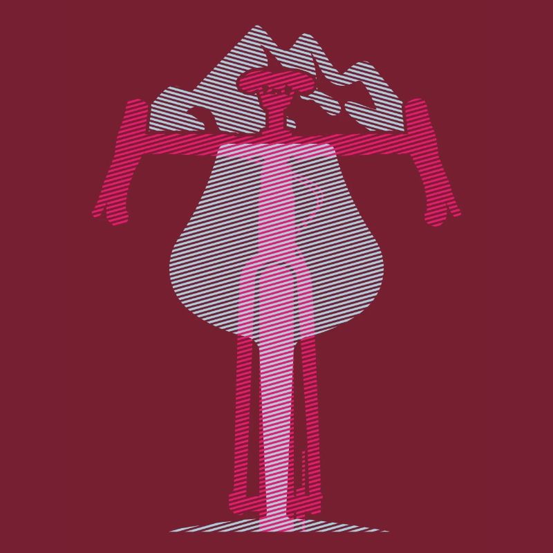 Minimalist Bike Design Mountains, Optical Effect
