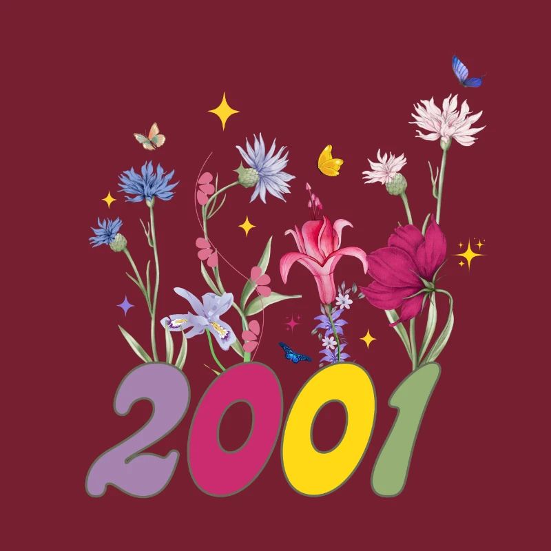 Geburtsjahr 2001 Wildblumen