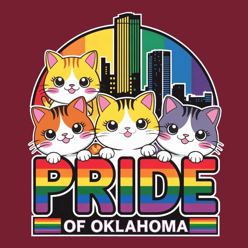 Fierté du drapeau arc-en-ciel d’Oklahoma City, États-Unis