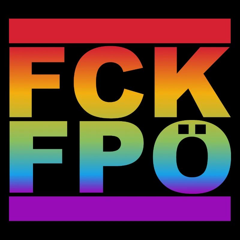 FCK FPÖ - LGBTQ Couleurs de l’arc-en-ciel