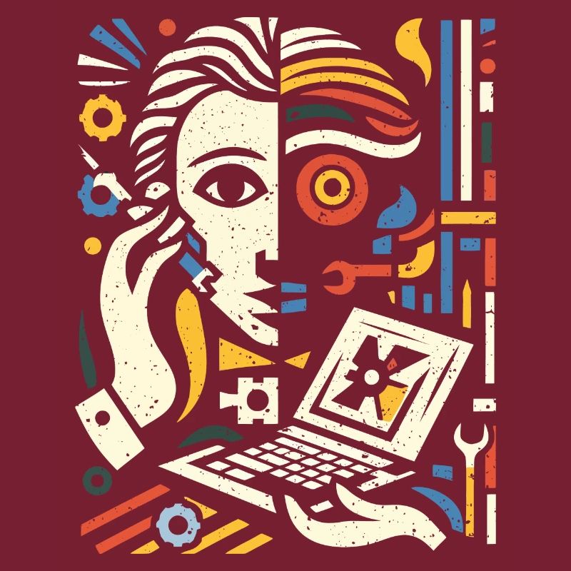 Cooles Techniker Kunst Geschenk