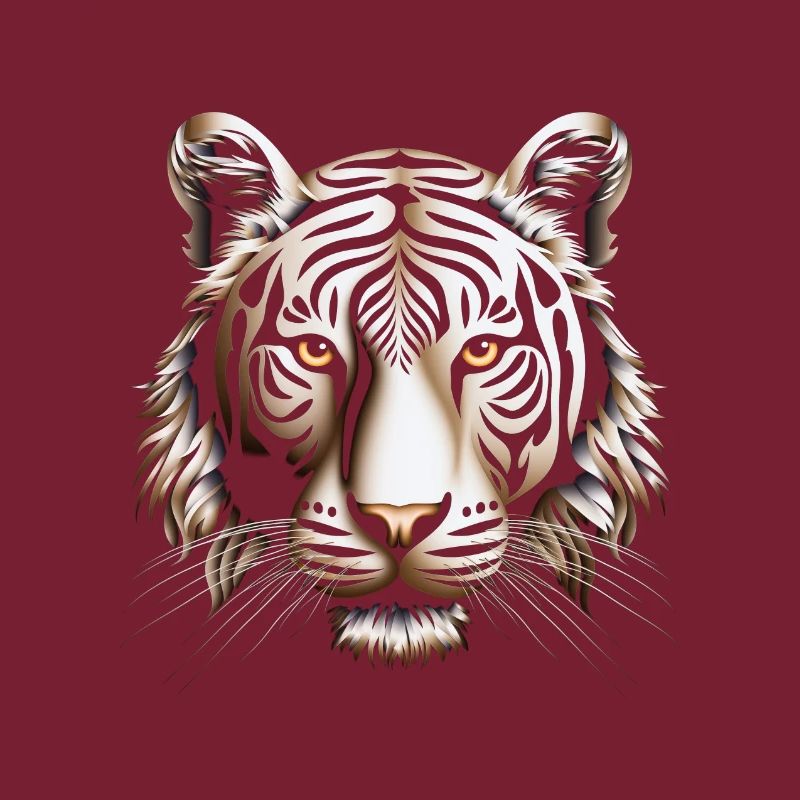 Dynamic Op Art Tiger Canvas Print