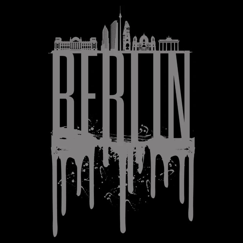 Conception de la chute de la skyline de Berlin