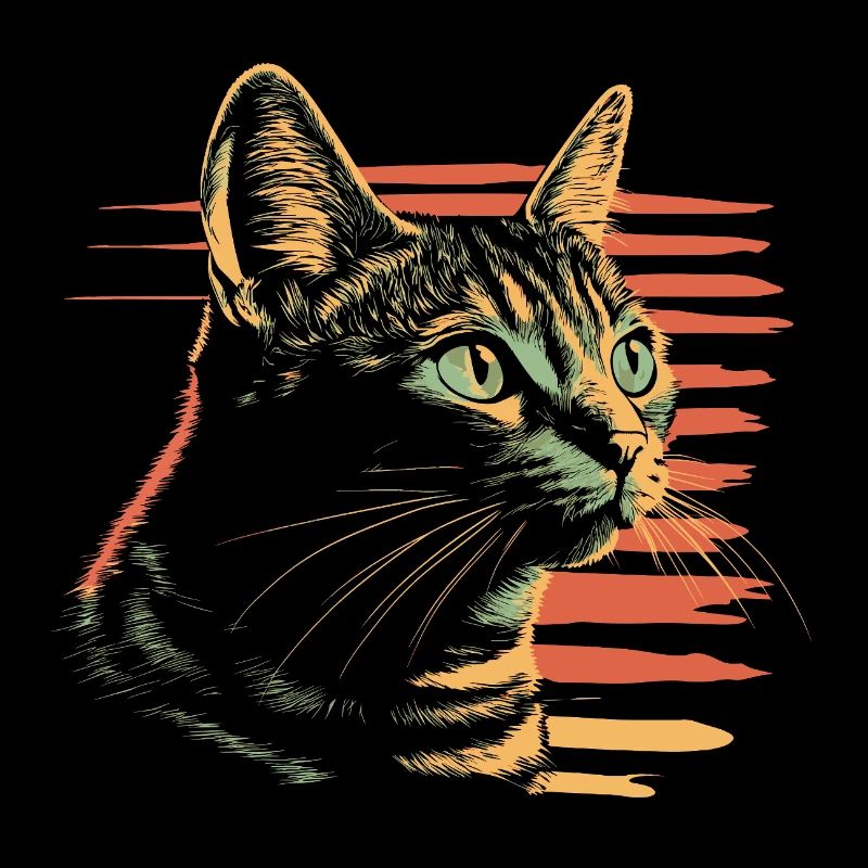 Chat Bengal vintage