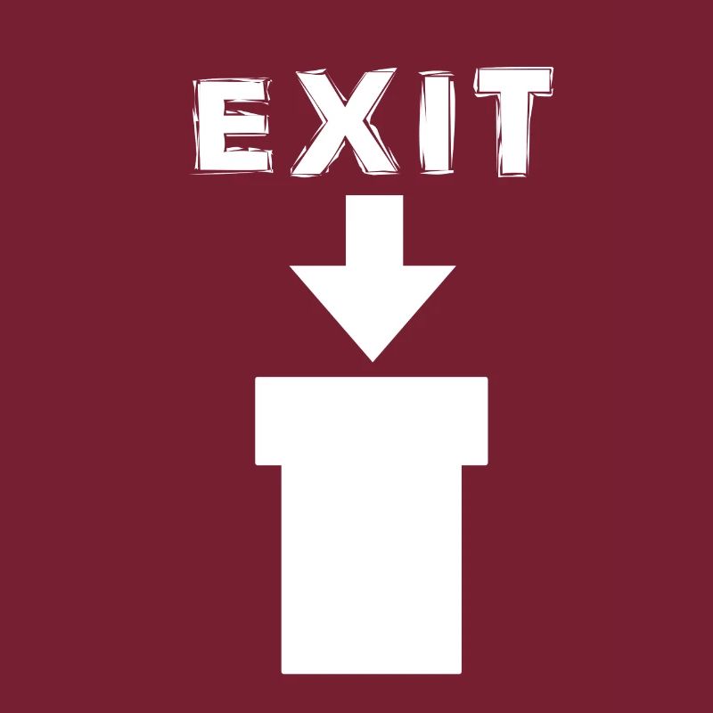 Exit Comic Retro Design
