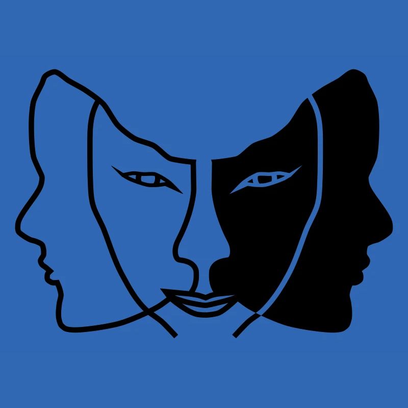 light dark face mask gemini