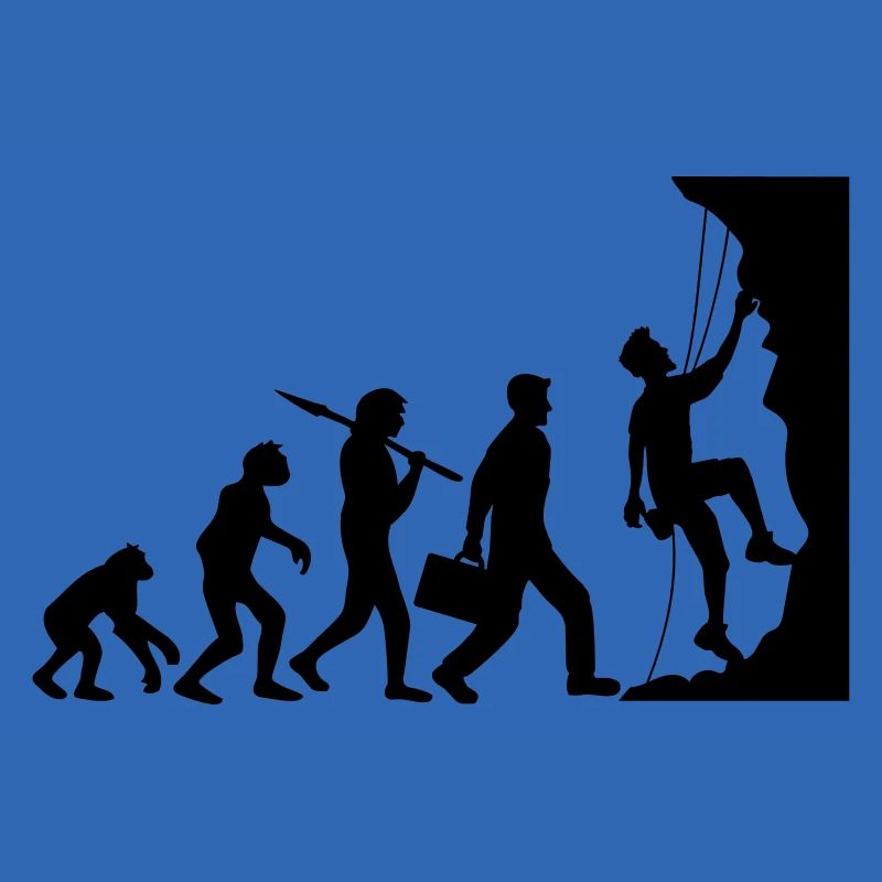 evolution evolution born steep wall climbs