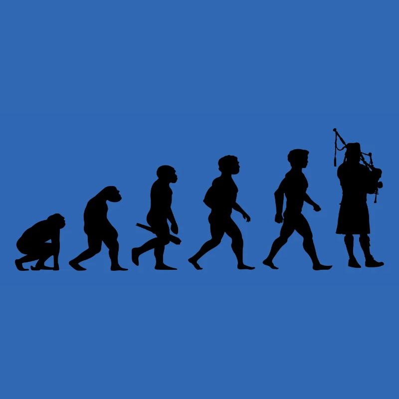 Evolution Dudelsack Dudelsackspieler Musiker