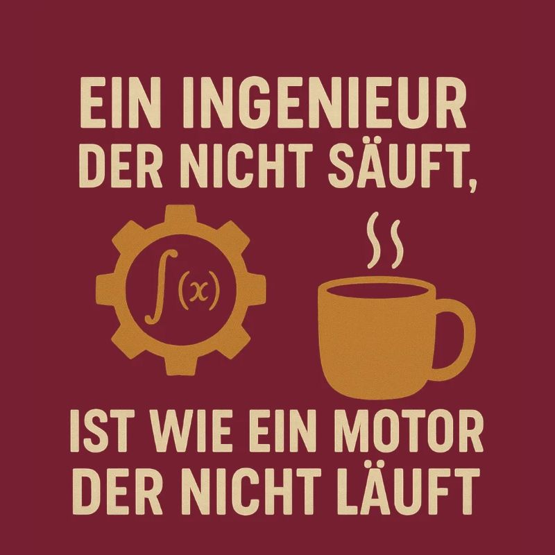 Ingenieur Humor Kaffee Motor