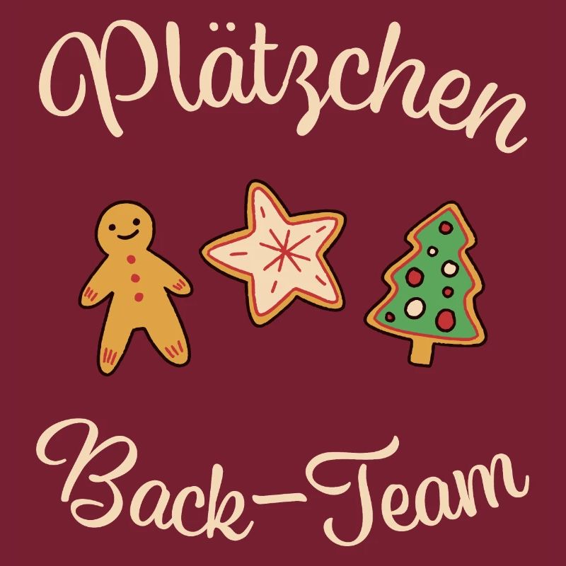 Weihnachten "Plätzchen Back-Team" Kekse Lebkuchen