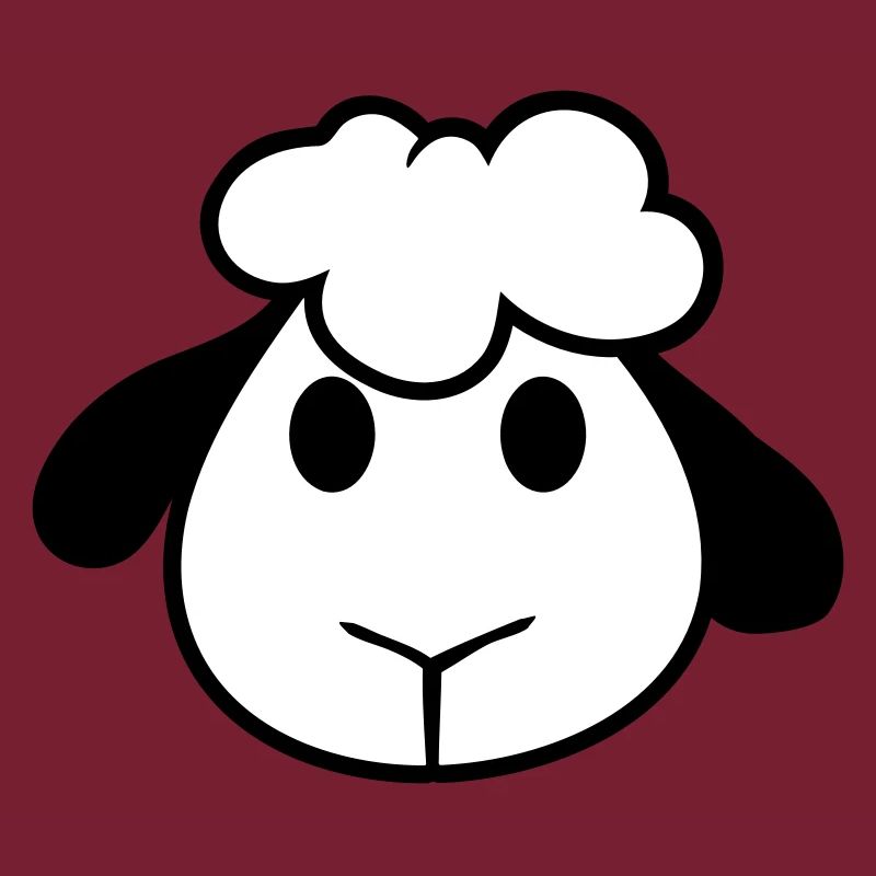 Sheep Face Head Cute Cute Lamb Cool Comic