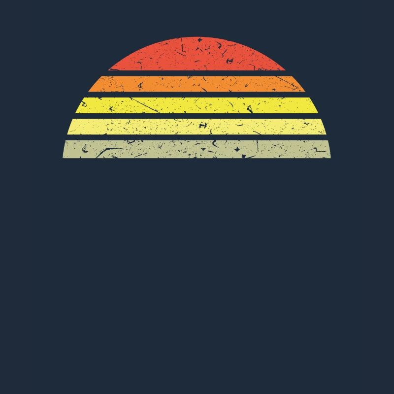 Sunset semicircle retro