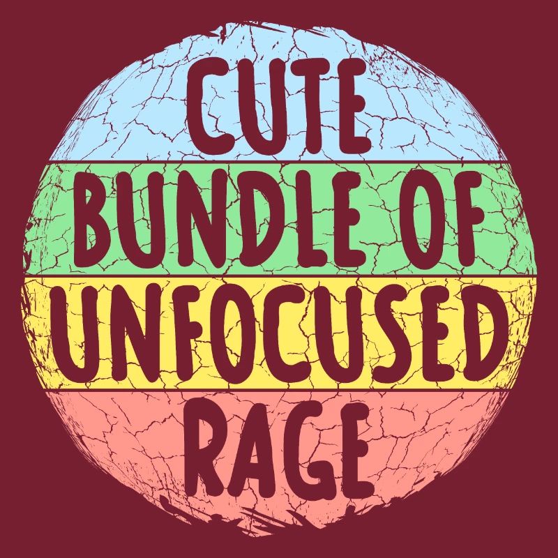 Funny Cute Bundle Of Unfocused Rage Rainbow Goth