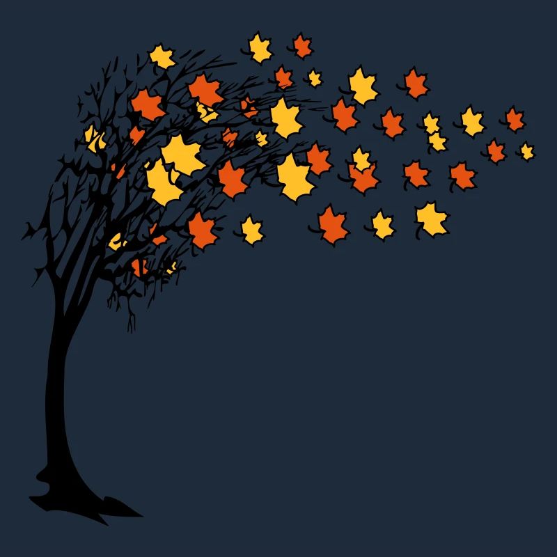 Autumn tree leaves