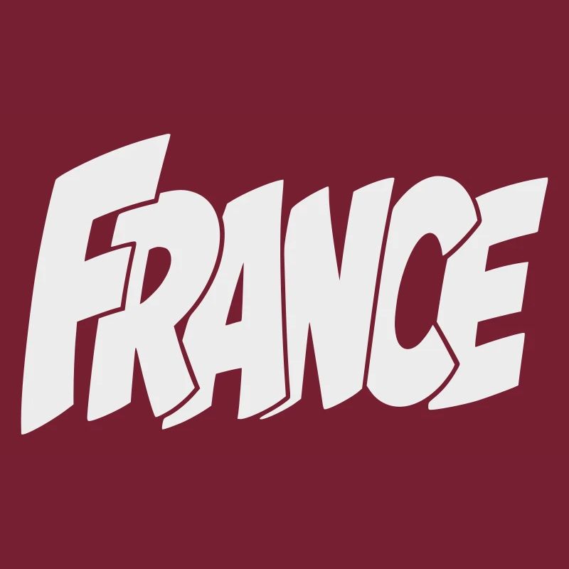 Frankreich, France Bold Comic Typography
