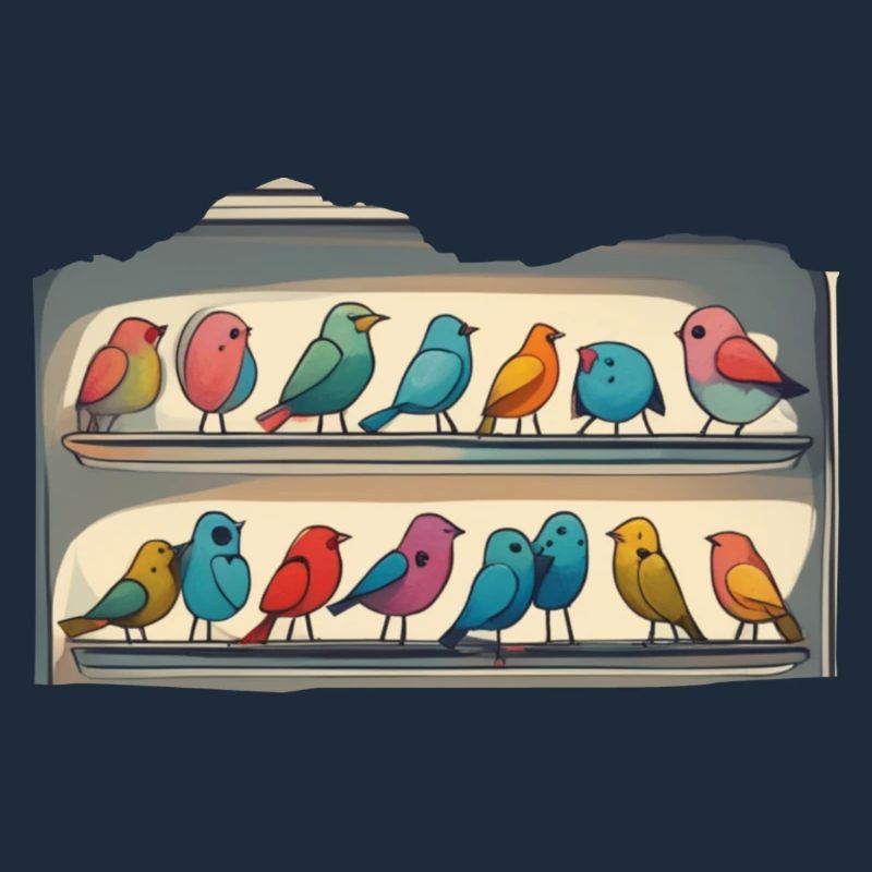 Some Birds in a fridge