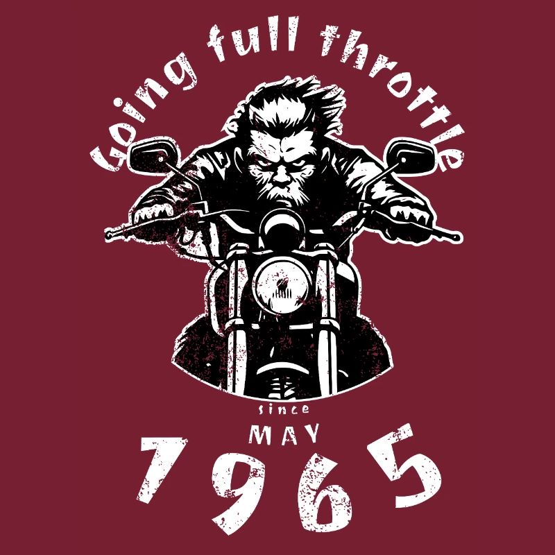 60. Geburtstag Going full throttle since 05/1965