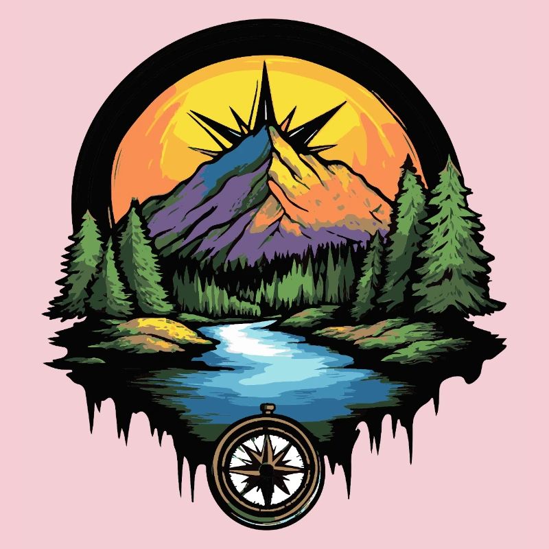 Berge Kompass