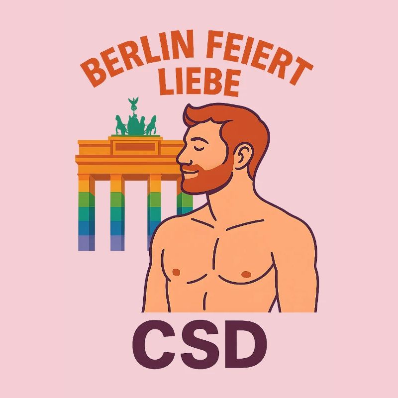 Berlin feiert Liebe CSD Mann