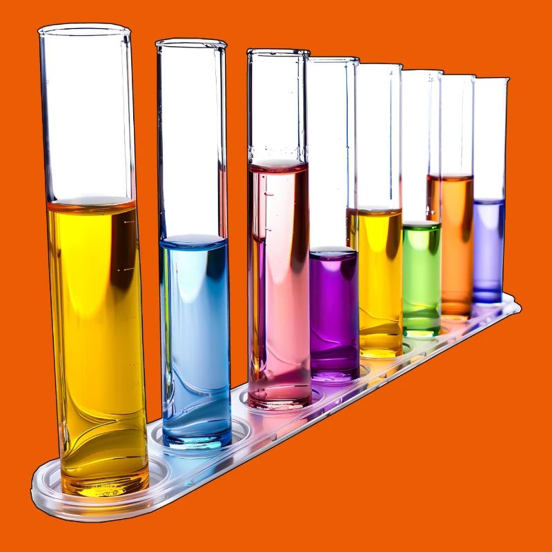 Rainbow Test Tubes Pattern