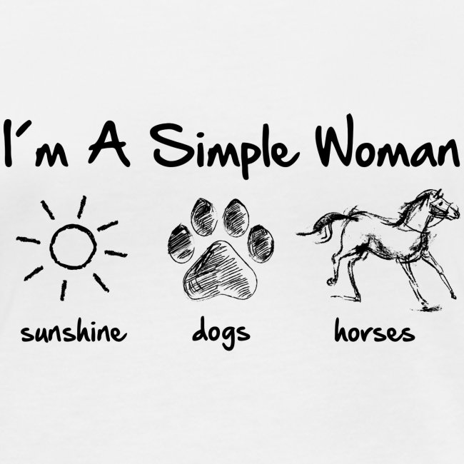 Vorschau: simple woman horse dog - Frauen Bio-Langarmshirt von Stanley & Stella