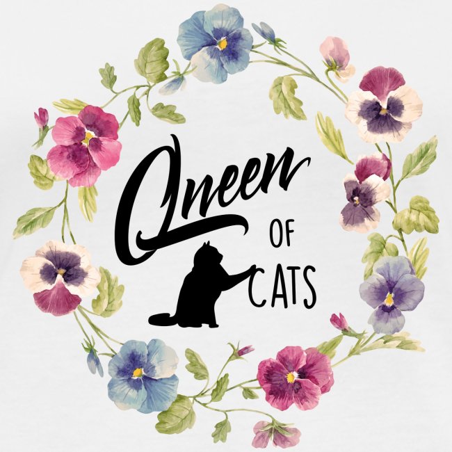 queen of cats - Frauen Bio-Langarmshirt von Stanley & Stella